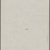 ["Mark Twain"-Cable readings.] Draft of 5 programs, November 1884, in SLC's hand.