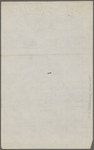 ["Mark Twain"-Cable readings.] Draft of 5 programs, November 1884, in SLC's hand.