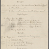 "Mark Twain"-Cable readings. MS draft of program for music hall in Springfield, Mass., Nov. 7 [-8], 1884