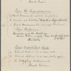 "Mark Twain"-Cable readings. MS draft of program for music hall in Springfield, Mass., Nov. 7 [-8], 1884