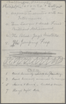 ["Mark Twain"-Cable readings.] Draft of 3 programs, for Baltimore, Washington, Philadelphia, Toronto and Detroit