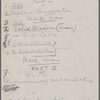 ["Mark Twain"-Cable readings.] Draft of 3 programs, for Baltimore, Washington, Philadelphia, Toronto and Detroit
