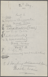 ["Mark Twain"-Cable readings.] Draft of 3 programs, for Baltimore, Washington, Philadelphia, Toronto and Detroit