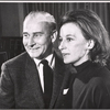 Robert Whitehead and Zoe Caldwell in rehearsal for the stage production The Prime of Miss Jean Brodie