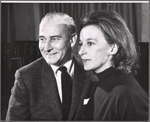 Robert Whitehead and Zoe Caldwell in rehearsal for the stage production The Prime of Miss Jean Brodie