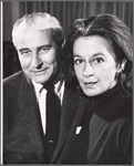 Robert Whitehead and Zoe Caldwell in rehearsal for the stage production The Prime of Miss Jean Brodie