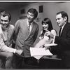 Edward Winter, Jerry Orbach, Jill O'Hara and Robert Moore in rehearsal for the stage production Promises, Promises