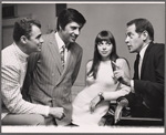 Edward Winter, Jerry Orbach, Jill O'Hara and Robert Moore in rehearsal for the stage production Promises, Promises