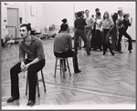 Michael Bennett and ensemble in rehearsal for the stage production Promises, Promises