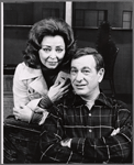 Mimi Hines and Shelley Berman in the touring stage production The Prisoner of Second Avenue