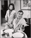 Mimi Hines and Shelley Berman in the touring stage production The Prisoner of Second Avenue