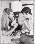 Ilene Graff and Ted Pugh in the touring stage production Promises, Promises