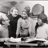 Philip Rose, John Heffernan, Helen Martin and Joyce Brown in rehearsal for the stage production Purlie