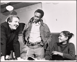 John Heffernan, Cleavon Little and Melba Moore in rehearsal for the stage production Purlie