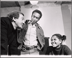 John Heffernan, Cleavon Little and Melba Moore in rehearsal for the stage production Purlie