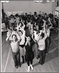 Scene from rehearsal for the stage production Purlie