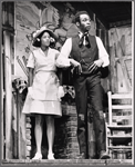 Melba Moore and Cleavon Little in the stage production Purlie
