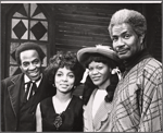 Robert Guillaume, Ruby Dee, Patti Jo and Ossie Davis in the 1971 tour of the stage production Purlie