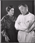 Nancy R. Pollock and Vladimir Sokoloff in the stage production The Power of Darkness