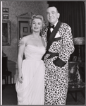 Eva Gabor and Noel Coward in the 1958 Broadway revival of Present Laughter