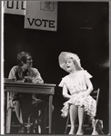 Angela Lansbury and unidentified in the stage production Prettybelle