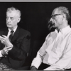 Shepperd Strudwick and Arthur Miller in rehearsal for the touring stage production The Price
