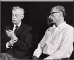 Shepperd Strudwick and Arthur Miller in rehearsal for the touring stage production The Price