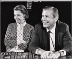 Betty Field and Michael Strong in rehearsal for the touring stage production The Price