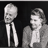 Shepperd Strudwick and Betty Field in rehearsal for the touring stage production The Price