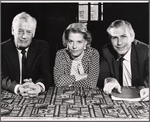 Shepperd Strudwick, Betty Field and Michael Strong in rehearsal for the touring stage production The Price