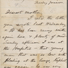 Whitman, Louisa Van Velsor, mother, ALS to. Mar. 5, 1867.