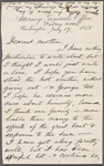 Whitman, Louisa Van Velsor, mother, ALS to. Jul. 17, 1868.
