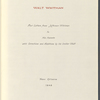 Whitman, Thomas Jefferson, ALS to his parents. Mar. 1 - Apr. 23, 1848, two with postscripts by WW. Individual letters listed separately.