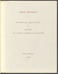 Whitman, Thomas Jefferson, ALS to his parents. Mar. 1 - Apr. 23, 1848, two with postscripts by WW. Individual letters listed separately.