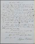 Whitman, Thomas Jefferson, ALS to his father. Mar. 14, 1848.