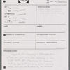 Stage manager's log