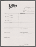 Stage manager's log