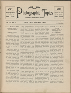 Photographic topics;