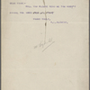 [Chatto and Windus], typescript note to. Jun. 10, 1882.