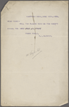 [Chatto and Windus], typescript note to. Jun. 10, 1882.
