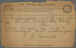 Chatto [and] Windus, telegram to. Jul. 31, 1896.