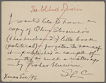 Chatto and Windus, ANS to. Dec. 24, 1896.