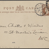 Chatto and Windus, ANS to. Dec. 24, 1896.