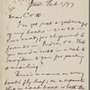 C[hatto] and W[indus], ALS to. Feb. 1, 1897.