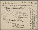 Chatto and Windus, APCS to. Feb. 3, 1897.