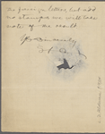 C[hatto] and W[indus], ALS to. Jul. 31, 1897.