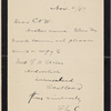 Chatto and Windus, ANS to. Nov. 11, 1897.