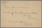 Chatto and Windus, APCS to. Dec. 18, 1897.