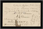 Chatto and Windus, ANS to. Oct. 12, [1898].