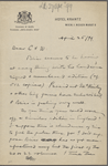 C[hatto] and W[indus], ALS to. Apr. 25, 1899.